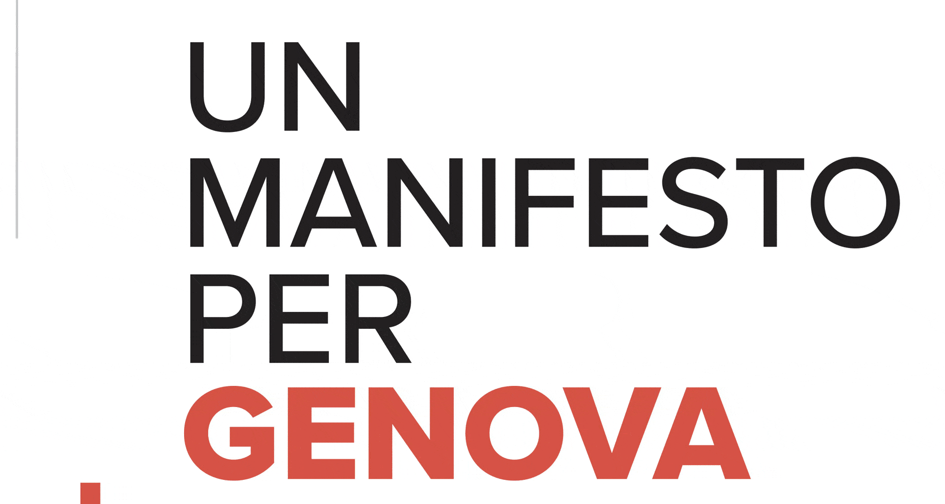 manifesto per genova