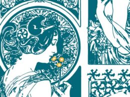 un'immagine di una donna in stile art noveau